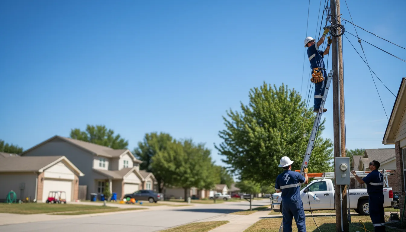 Residential electrician providing installation services in Bernard, ME